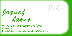jozsef lapis business card